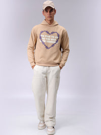 The Indian Garage Co Men Typography Printed Hooded Sweatshirt
