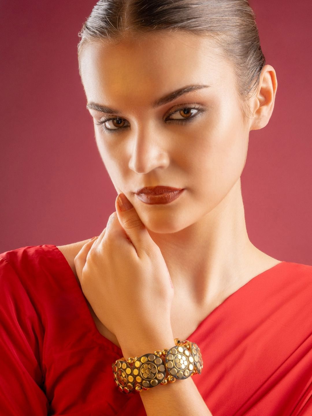 PANASH Gold-Plated Bangle-Style Bracelet