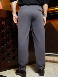 Campus Sutra Men Relaxed Fit Mid Rise Comfort Trousers