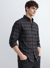 ADRO Men Standard Tartan Checks Baju Kasual Berpetak