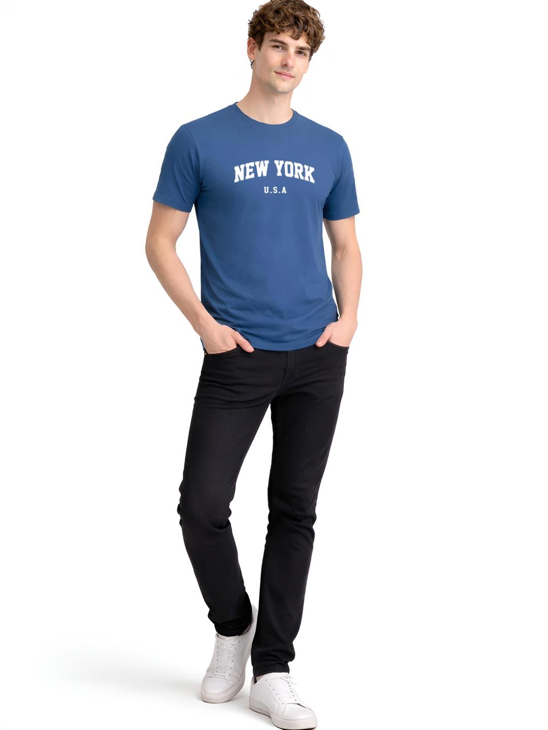 ADRO Men Typography Printed T-shirt