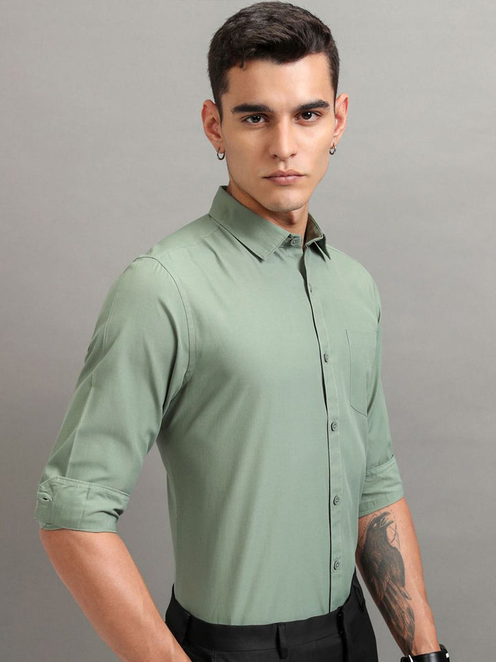 HIGHLANDER Men Slim Fit Shirt