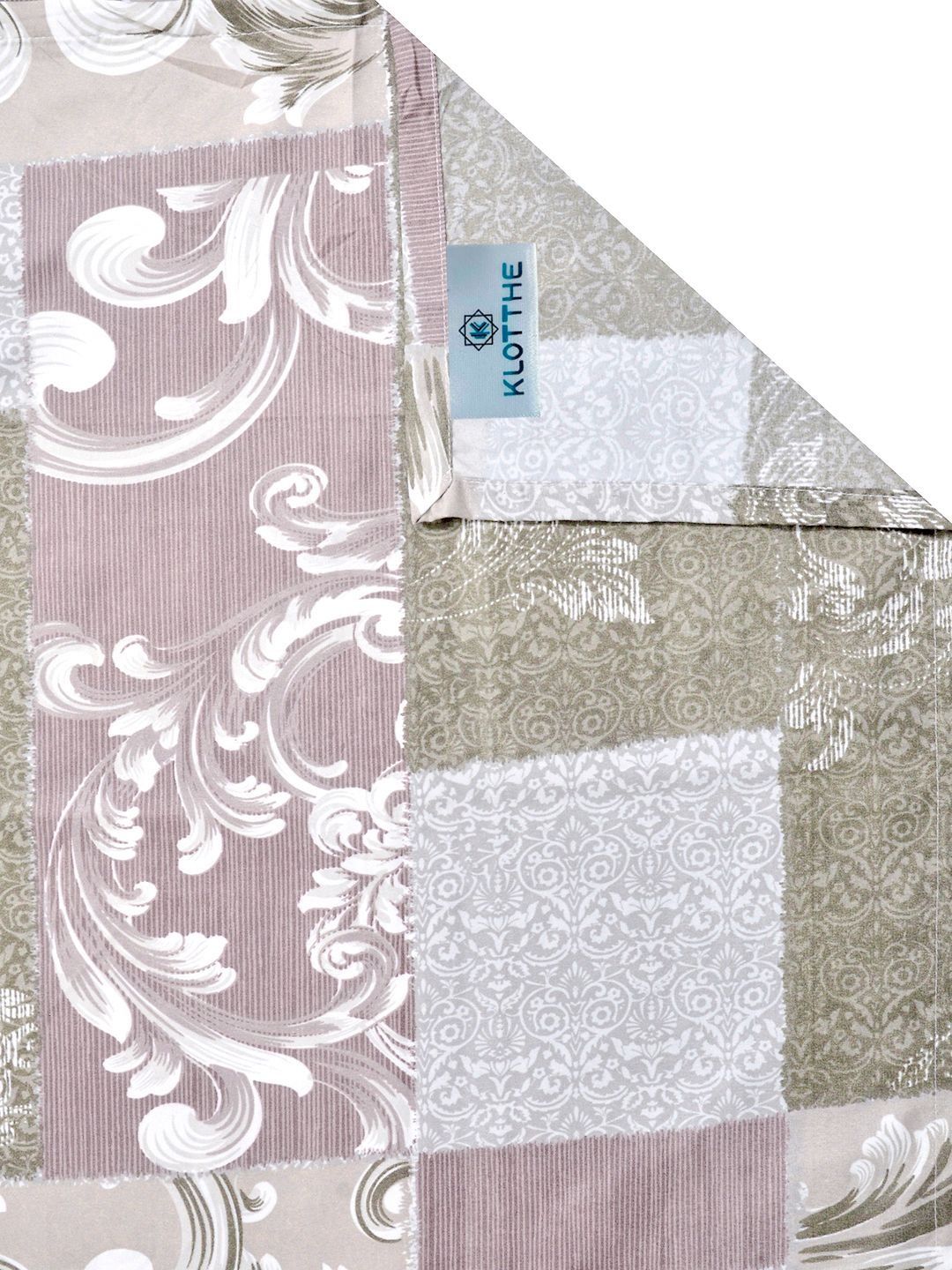 KLOTTHE Multi Floral Printed 300 TC King  Bedsheets