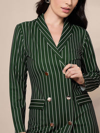 SASSAFRAS worklyf Striped Formal Mini Dress