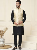 SOJANYA Mandarin Collar Kurta With Churidar Nehru jacket