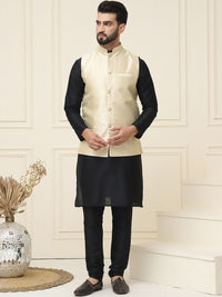 SOJANYA Mandarin Collar Kurta With Churidar Nehru jacket