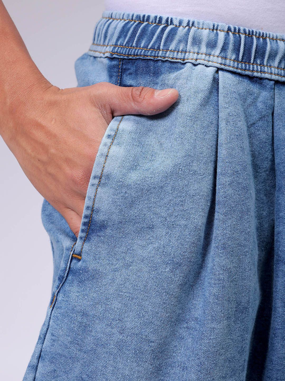 The Indian Garage Co Men Loose Baggy Fit Drop Crotch Harem Jeans