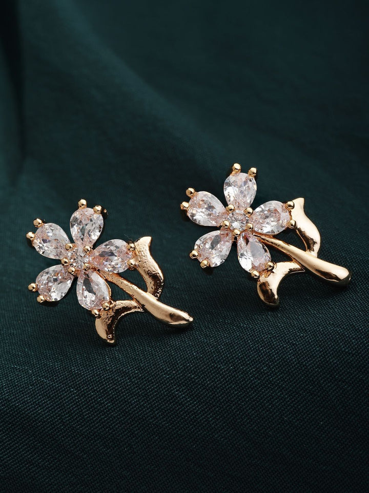 DressBerry Gold-Plated Contemporary Drop Earrings