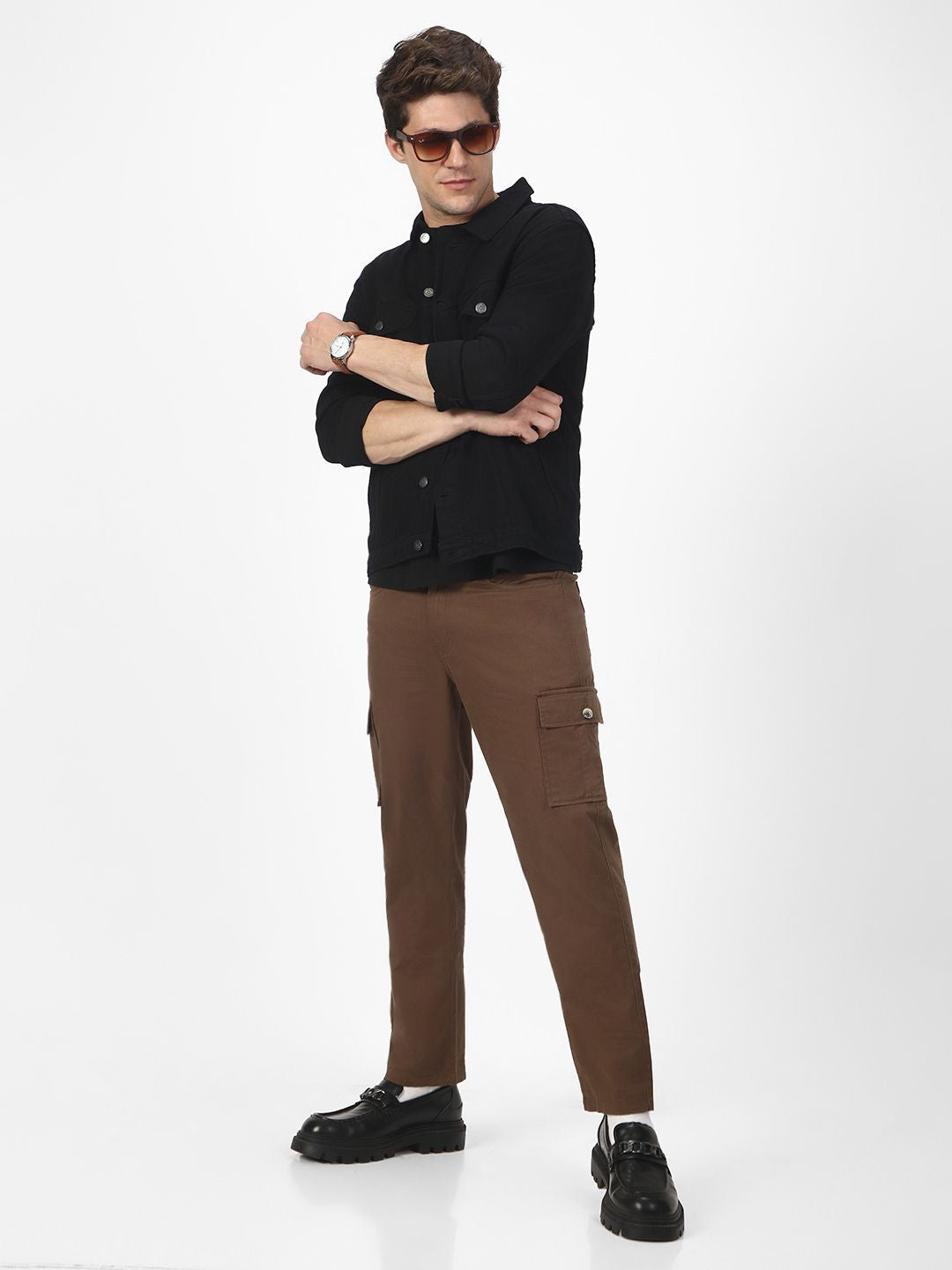 Urbano Fashion Men Regular Fit Stretchable Cargo Trouser