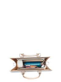 Lino Perros Structured Satchel with Applique
