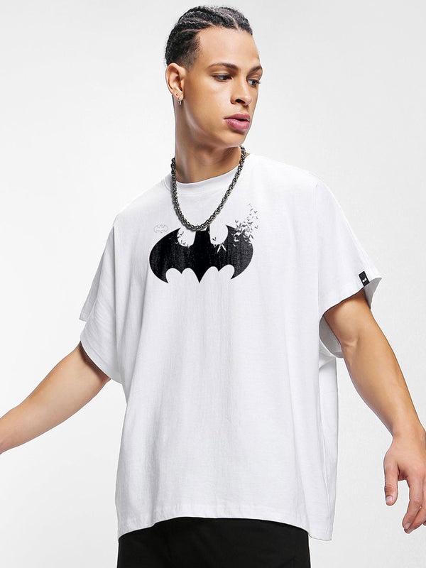 Bewakoof Men Batman Superhero Graphic Oversized T-shirt