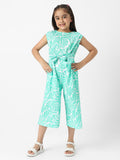 Nauti Nati Girls Printed Capri Jumpsuit