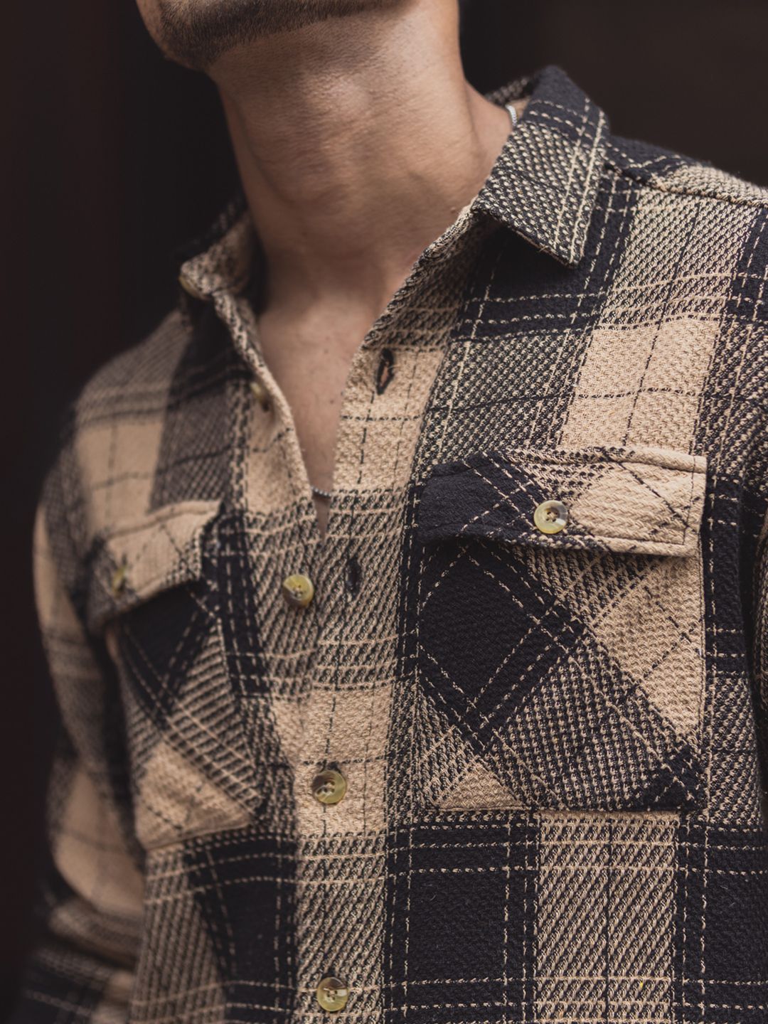 Powerlook Men Tartan Checks Opaque Checked Casual Shirt