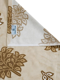 KLOTTHE Yellow Floral 400 TC King Bedsheet with 2 Pillow Covers