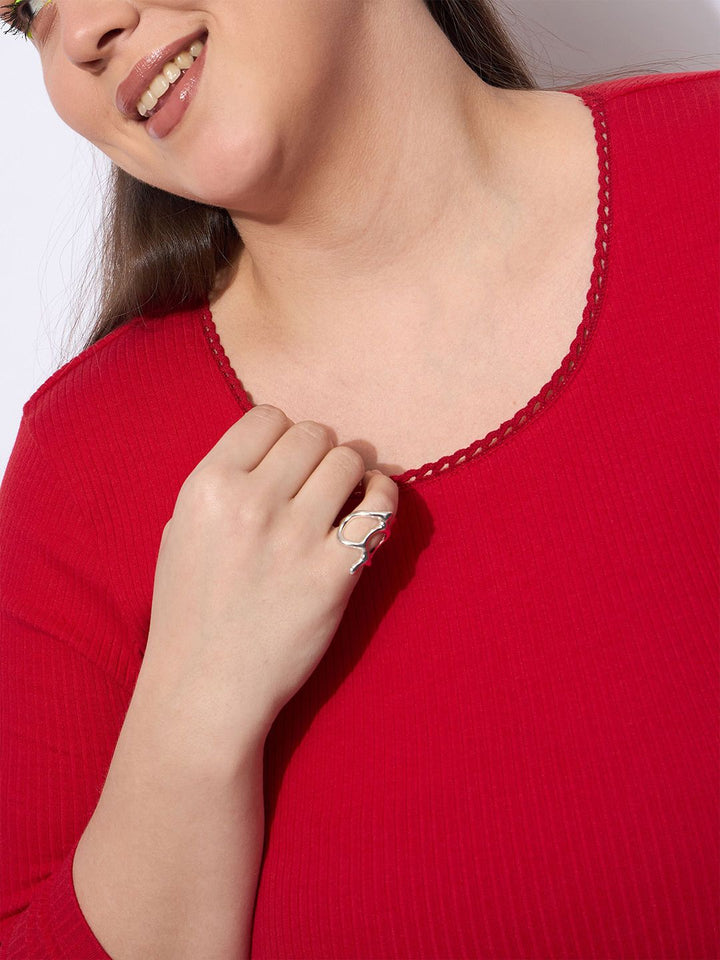 SASSAFRAS Curve Women Sheath Plus Size Midi Dress