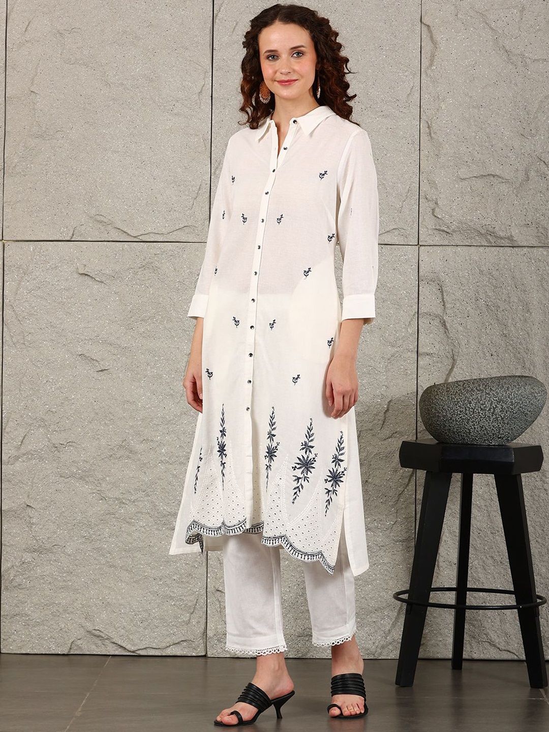 W Women Floral Printed Kurta