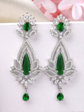 Karatcart perak bersalut kontemporari American Diamond Drop anting-anting