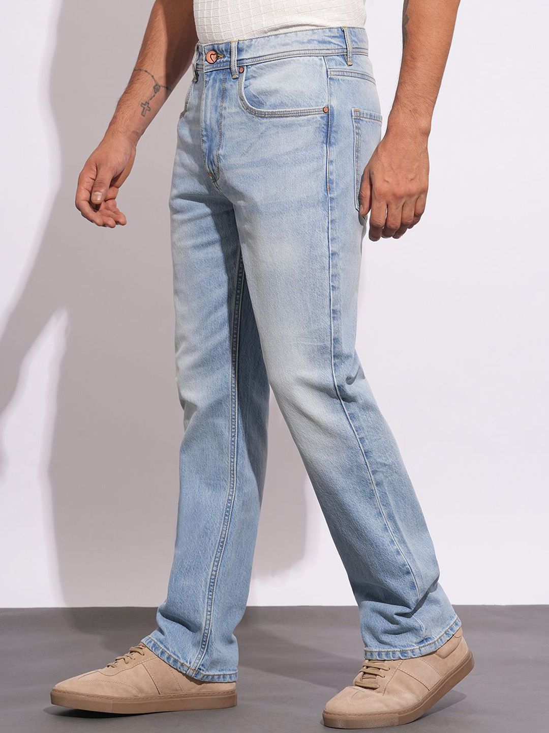 Being Human Men Classic Light Fade Stretchable Jeans