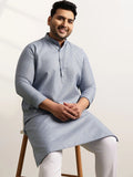 SOJANYA PLUS Men Printed Regular Kurta with Trousers