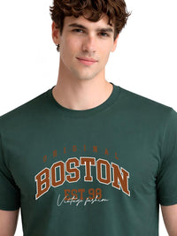 ADRO Men Typography Printed T-shirt
