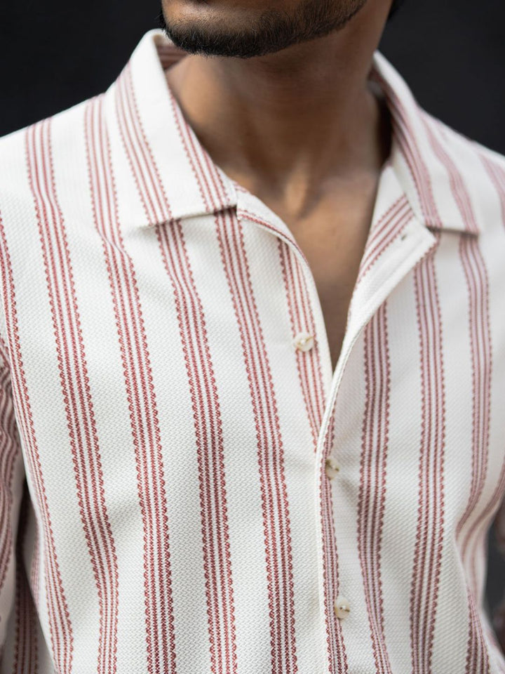 Powerlook Men Multi Stripes Opaque Striped Casual Shirt