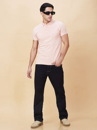 Being Human Men Solid Polo Collar Cotton T-shirt