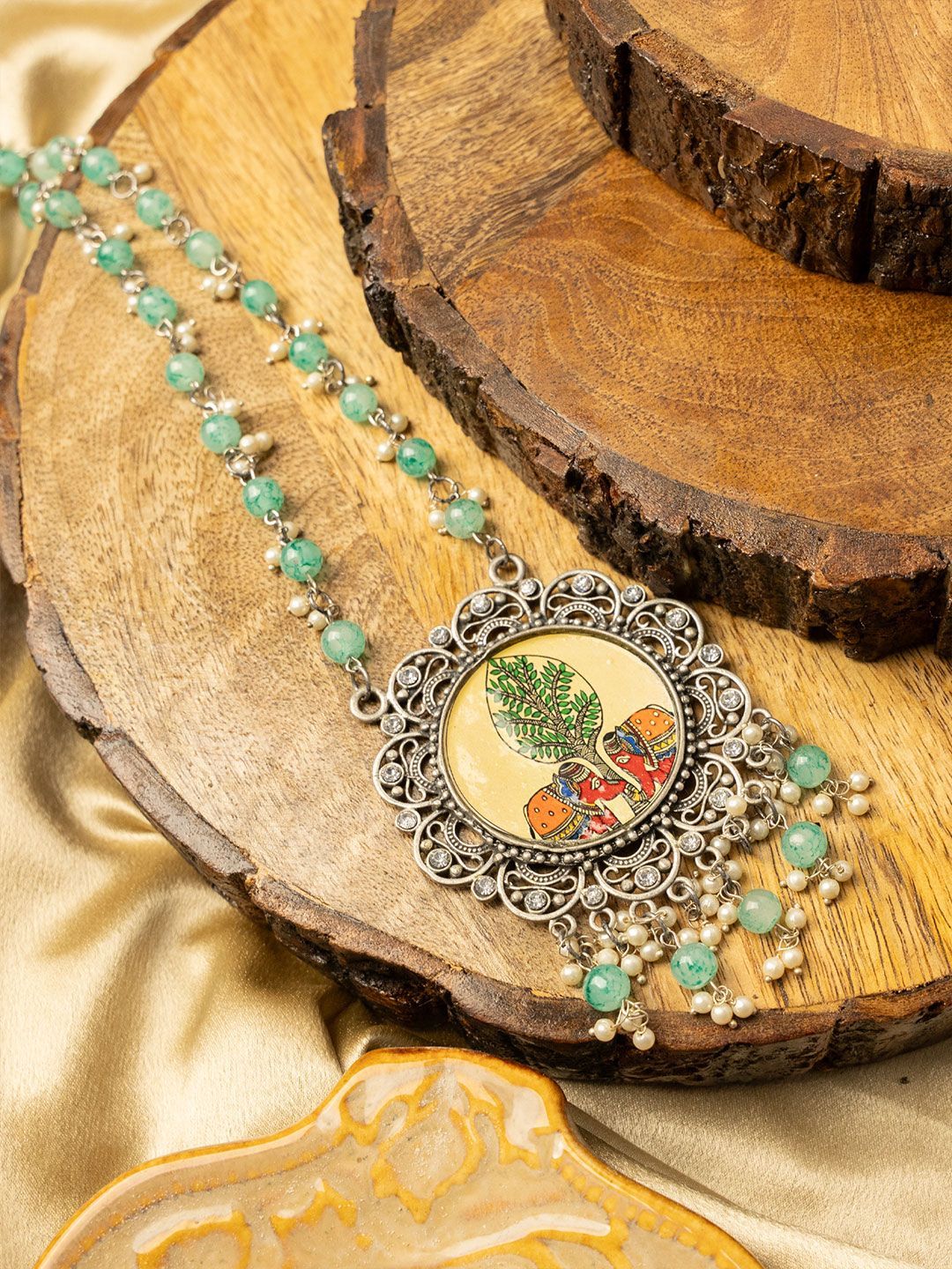 PANASH Silver-Plated Handcrafted Necklace