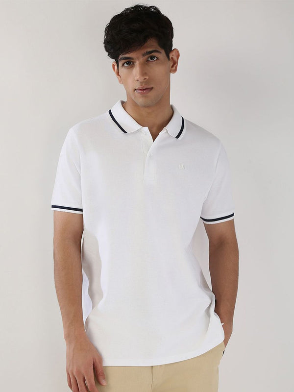 Urbano Fashion Men Solid Regular Fit Half Sleeve Cotton Polo T-Shirt