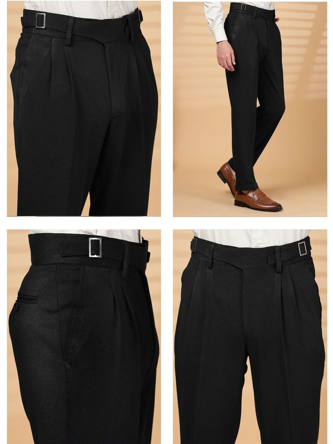 Moda Rapido Men Easy Wash Pleated Trousers