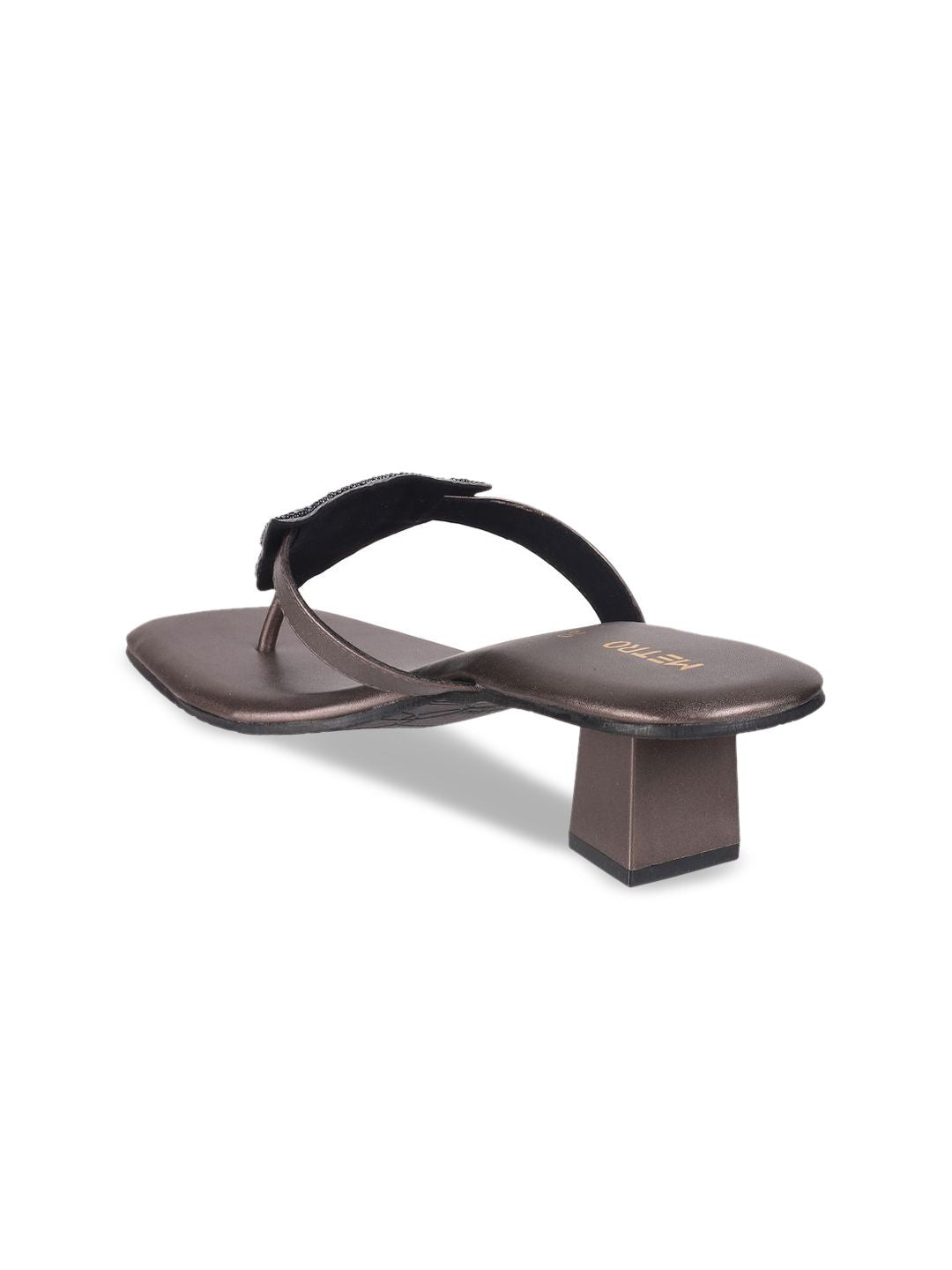 Metro Women Open Back Block Sandals