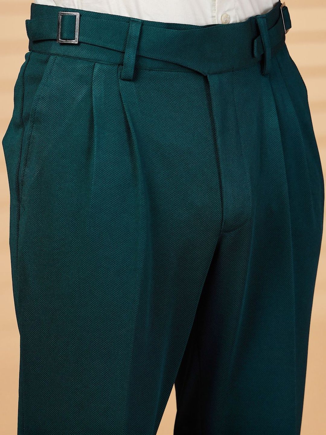 Moda Rapido Lelaki High-Rise Easy Wash Pleated Seluar