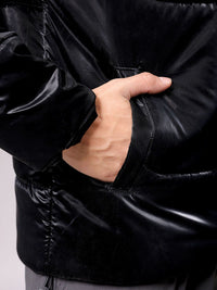 The Indian Garage Co Men High Neck Solid Puffer Jacket