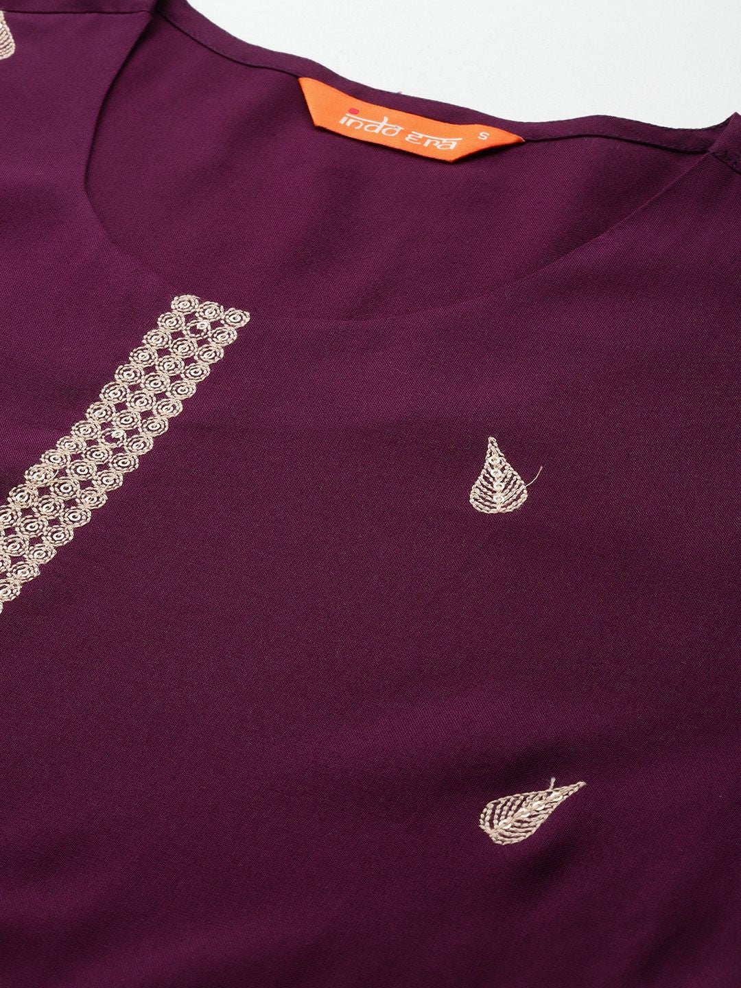 Indo Era Ethnic Motifs Embroidered Sequinned Kurta with Trousers