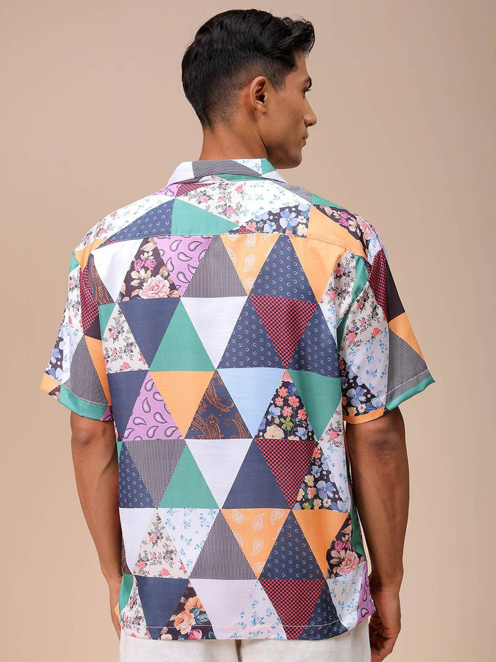 The Indian Garage Co Men Relaxed Fit Indie Printed Resortwear Shirt