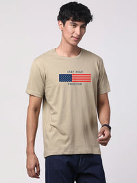 ADRO Men Graphic Printed Cotton T-shirt