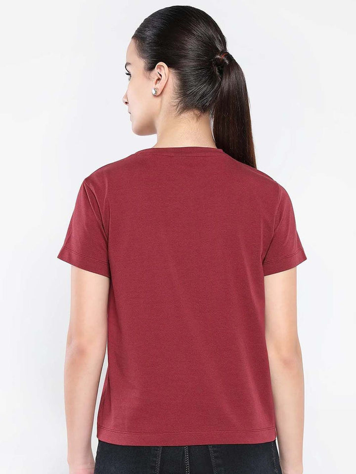Rareism Wanita Grafik T-Shirt Leher Pusingan Dicetak