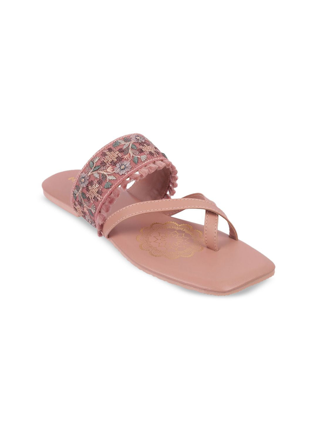 Metro Women Embroidered One Toe Flats