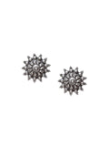 Anouk Silver-Plated Cubic Zirconia Studded Contemporary Shaped Studs