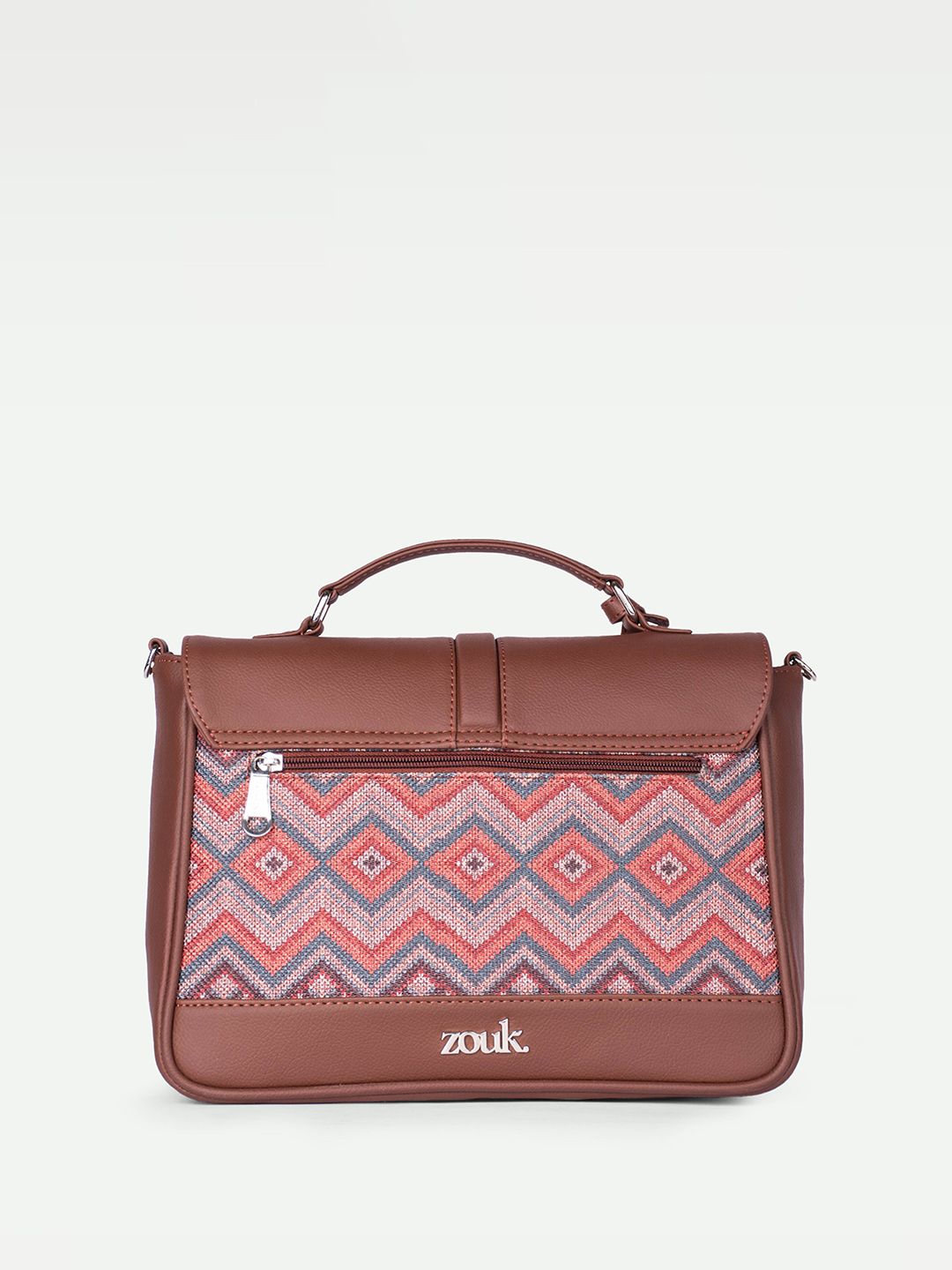 ZOUK Gwalior Weaves Printed Structured Satchel