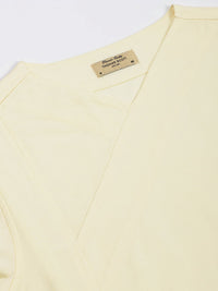 Thomas Scott Men Solid V-Neck Cotton Boxy T-Shirt