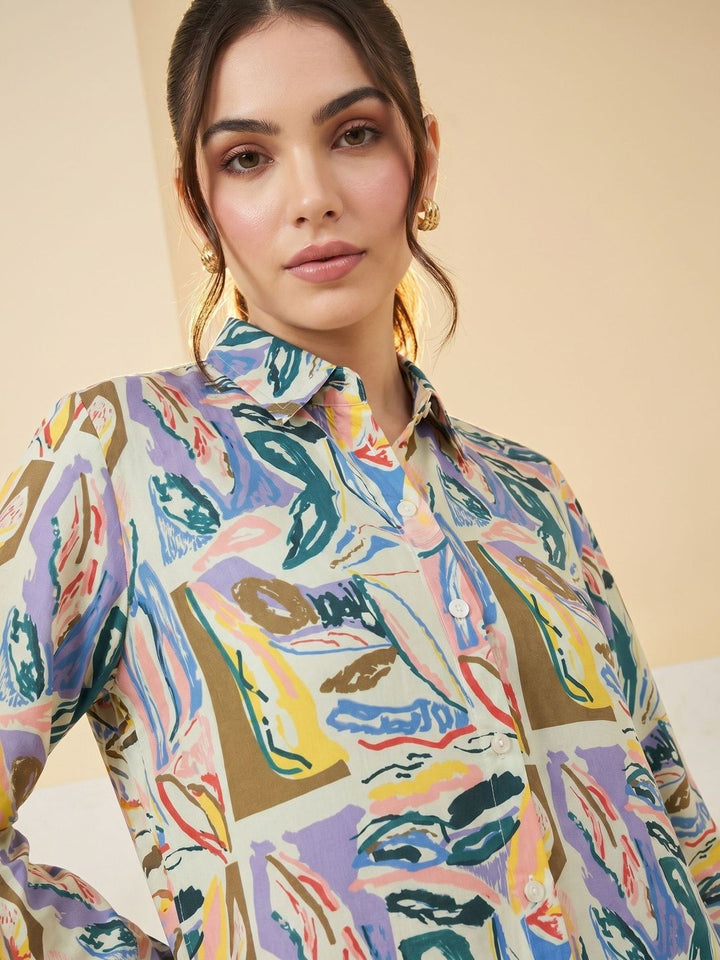 Mamicha Print Top