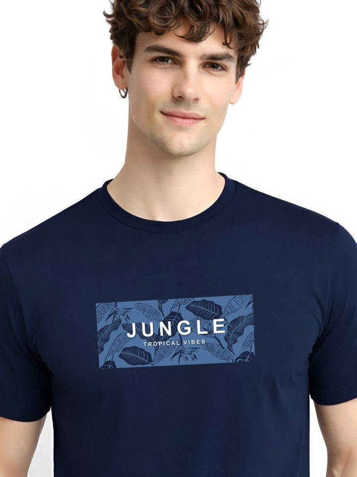 ADRO Men Printed Tropical T-shirt