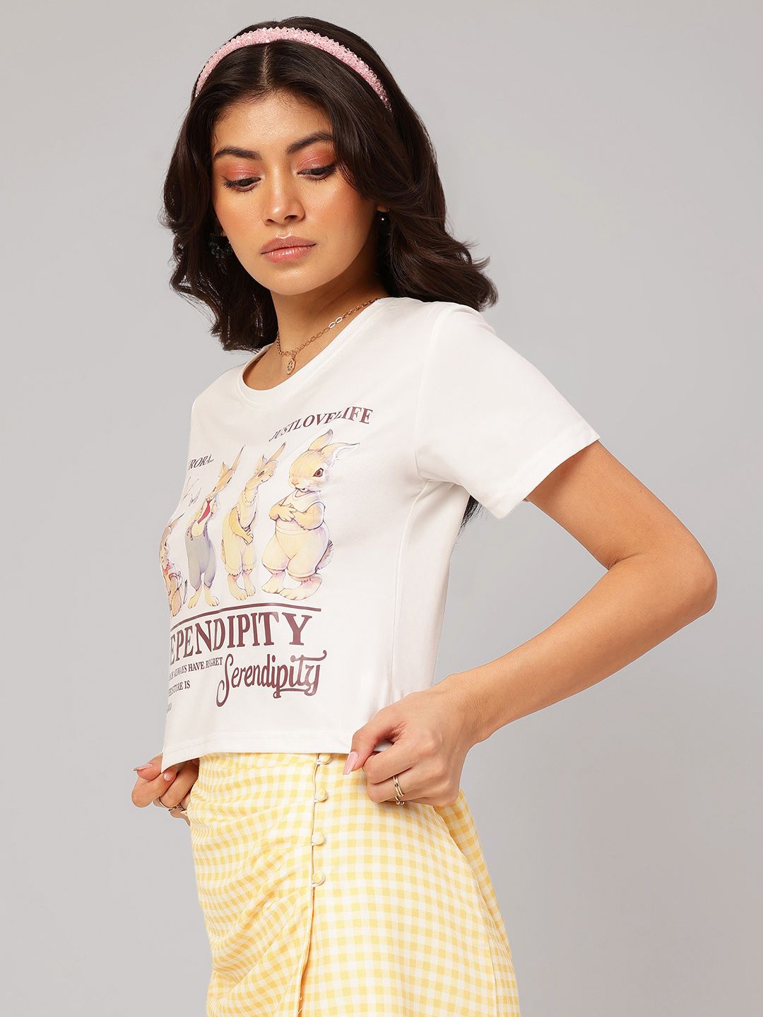 DressBerry Typography Printed Round Neck T-shirt