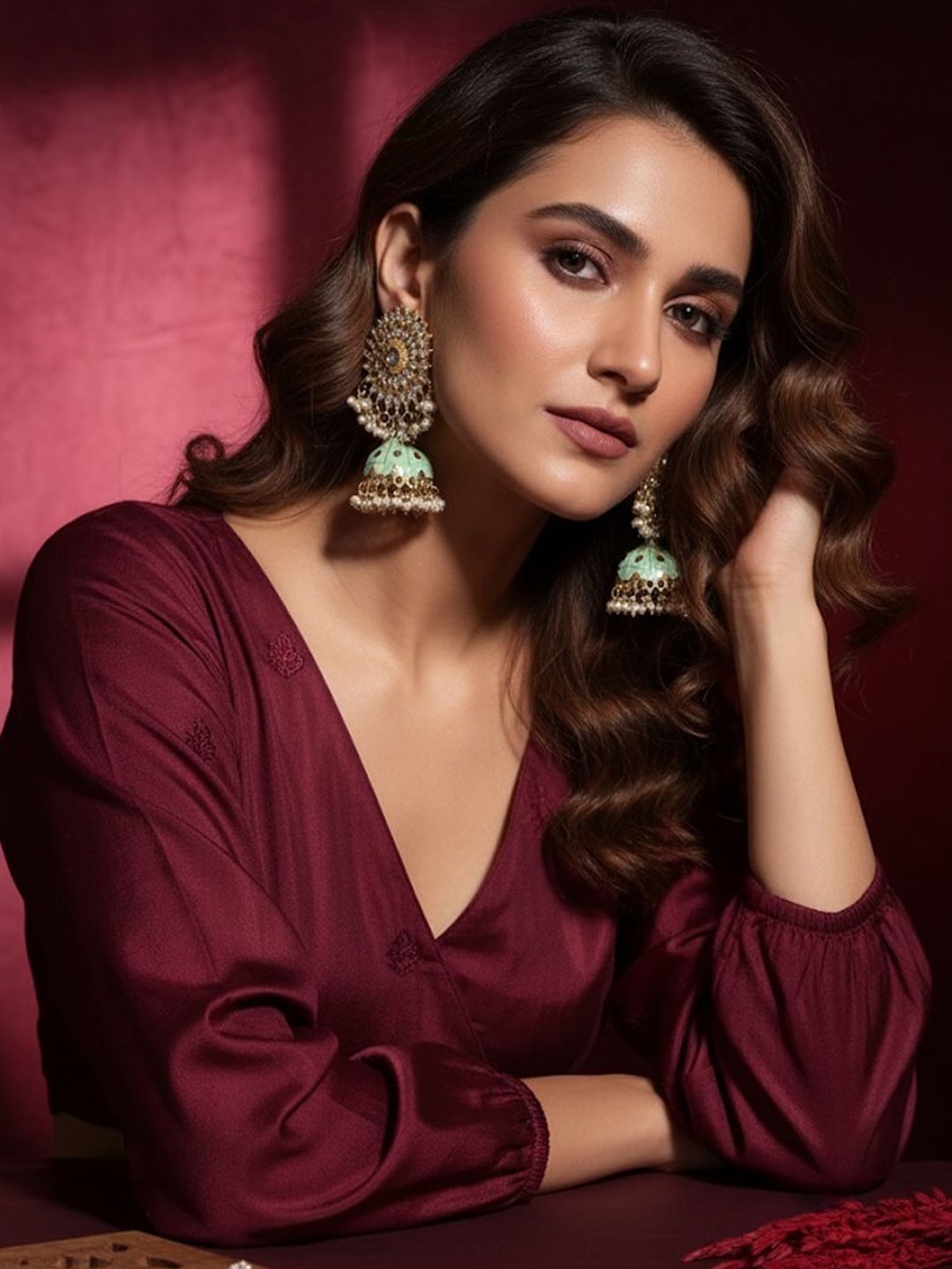 Anouk Contemporary Jhumkas Earrings