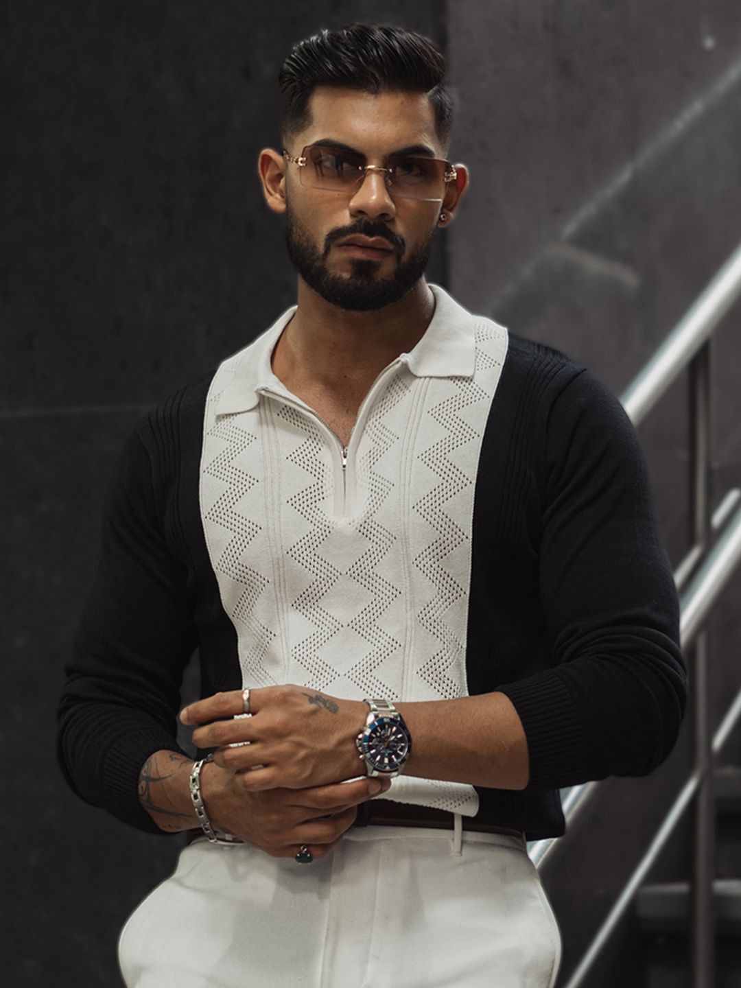 Powerlook Men Polo Collar T-shirt