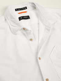 Thomas Scott Men Pure Cotton Premium Cutaway Collar Solid Cotton Slim Fit Casual Shirt