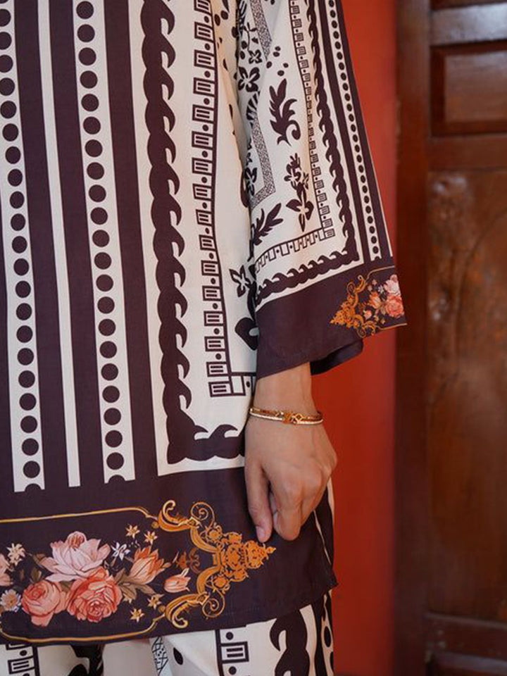 HOUSE OF KARI Printkari Floral Printed Tunic with Palazzo