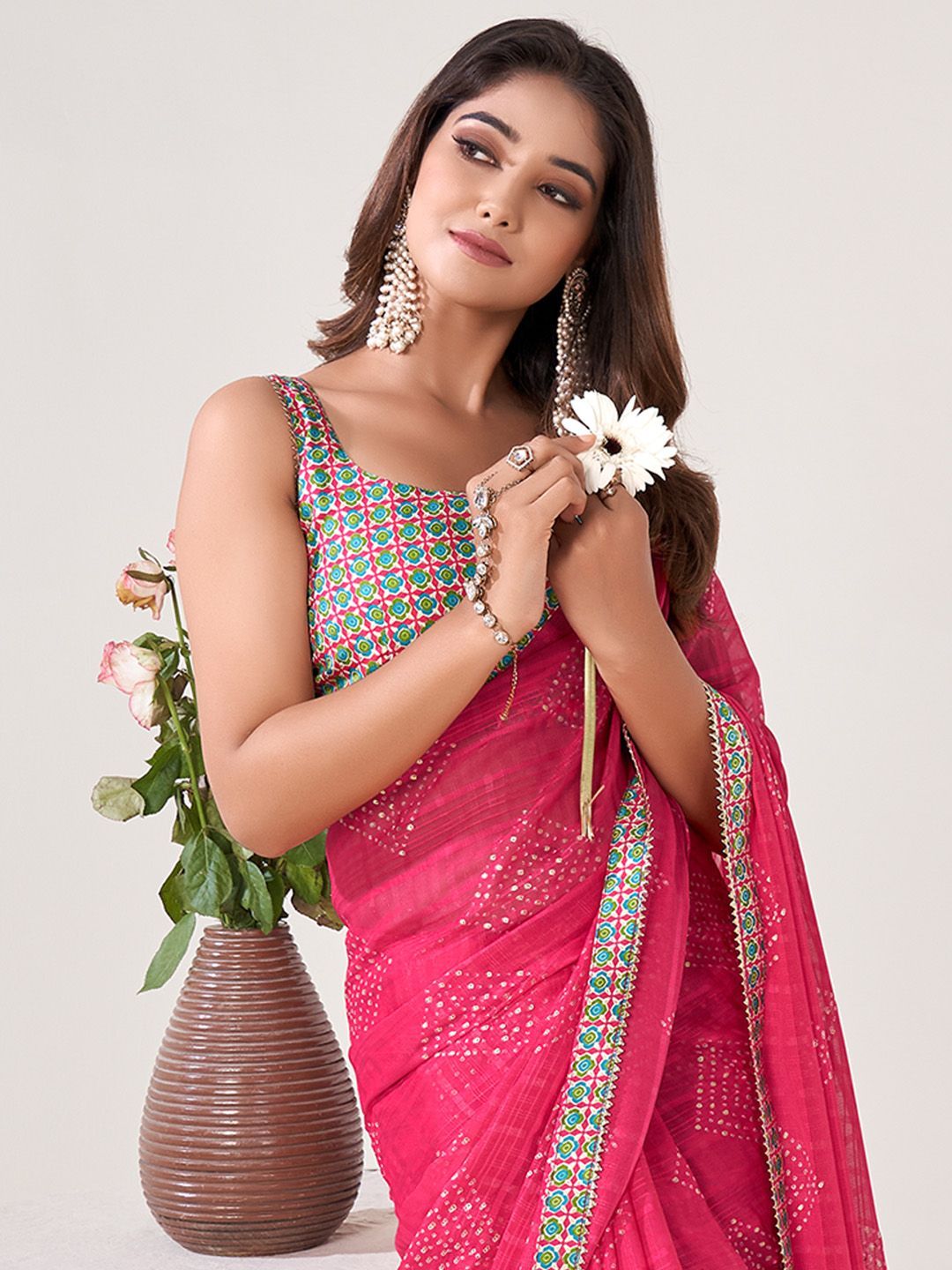 Saree mall Poly Georgette Sarees