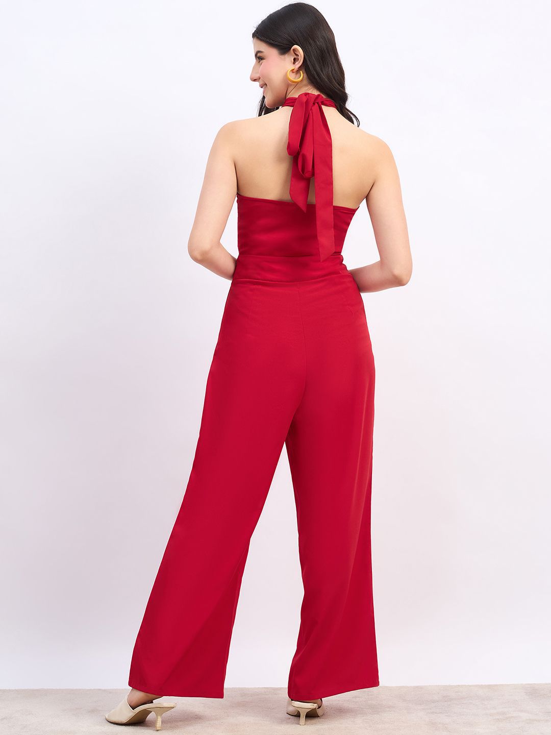 Berrylush Halter Neck Basic Jumpsuit