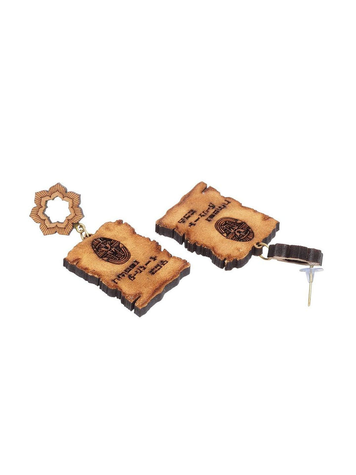 Anting-anting Drop Kontemporari Anouk Saduran Emas